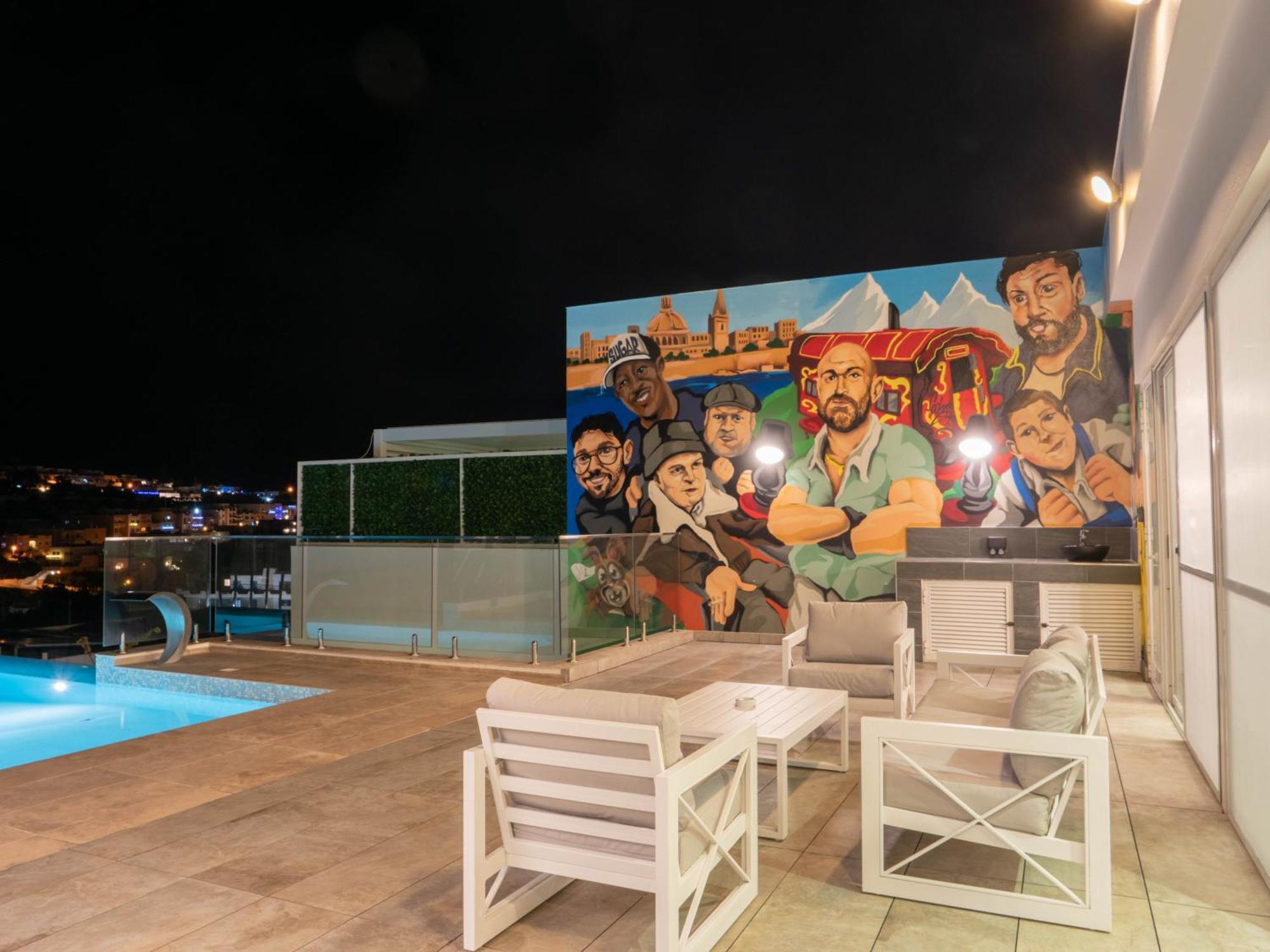 Villa Gaia - Sunset Views, Indoor Heated Pool, Sauna And Games Room Mellieha Exterior photo
